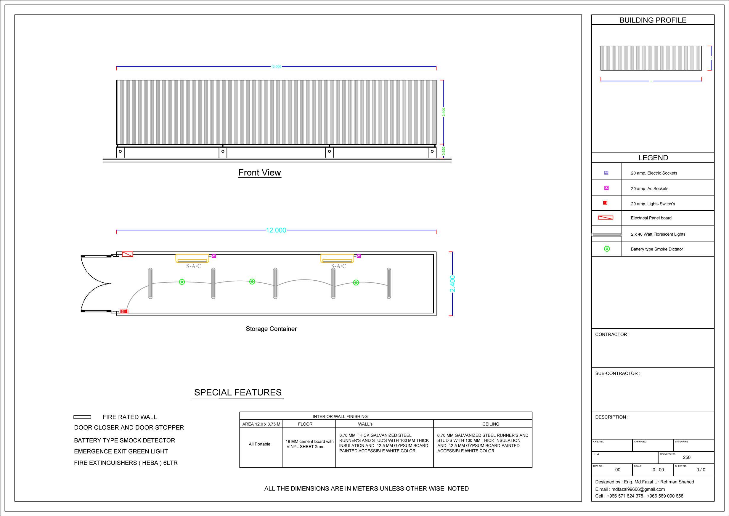 12.0-x-2.40m Storage Container